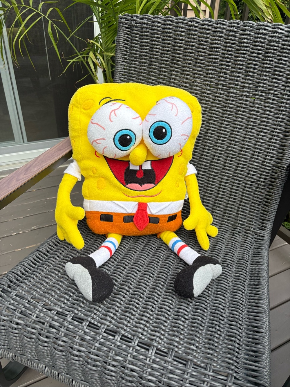 SpongeBob Squarepants Yellow & Orange Plush Toy with Blue Eyes
